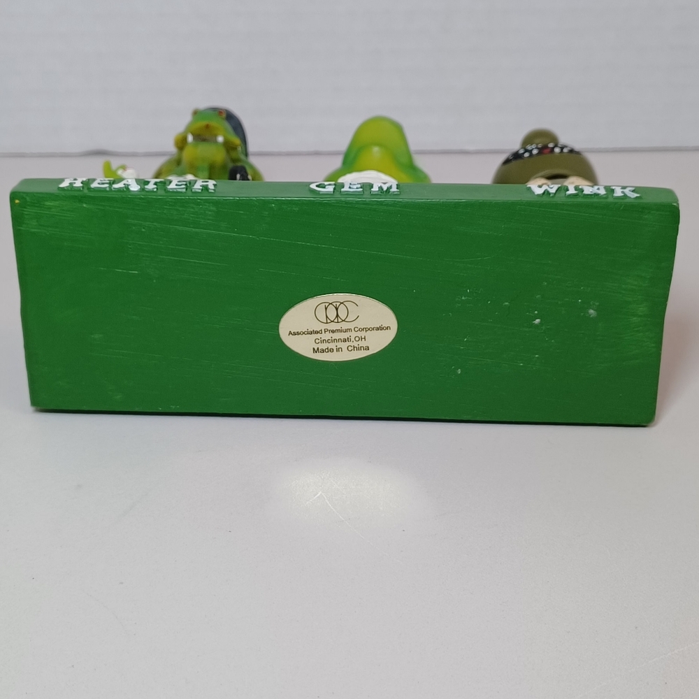 VTG Rare Dayton Dragons Baseball Triple Mascot Figurine Bobblehead Set - Picture 6 of 12